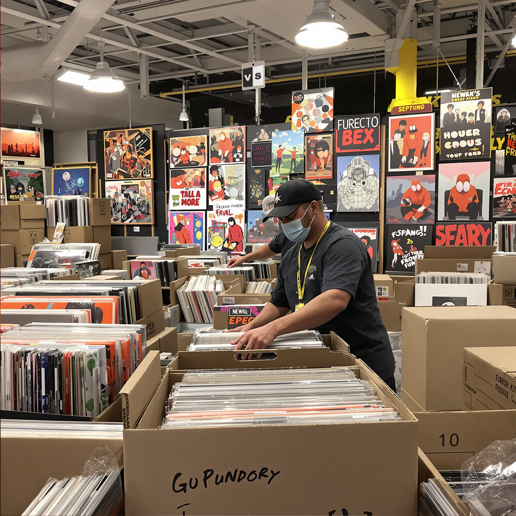 Record Shop Browsing Experience